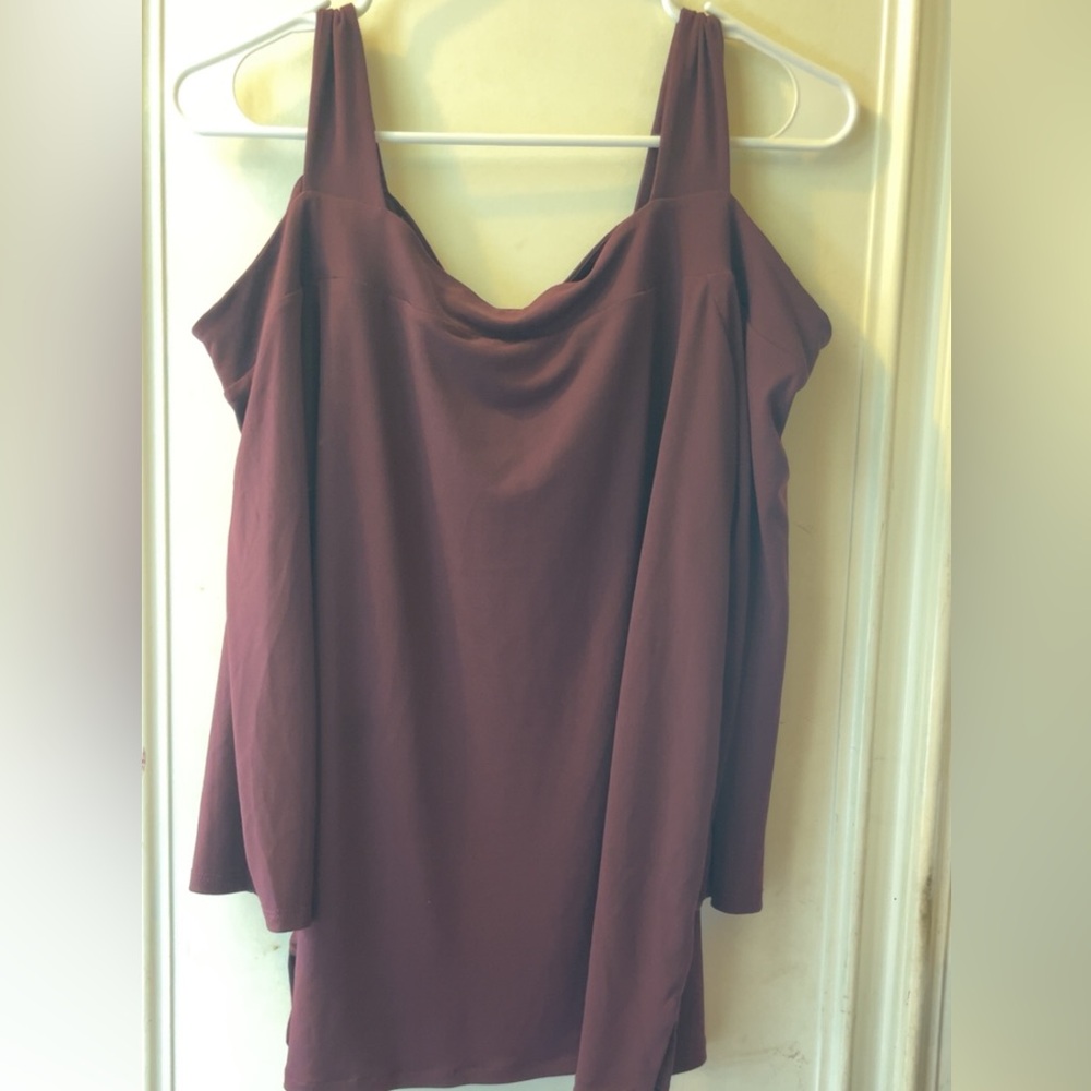 Long sleeve off the shoulder blouse
